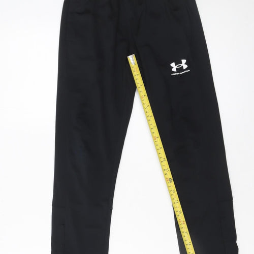 Under Armour Boys Black S Jogger Trousers with Elastic Waist and Pockets