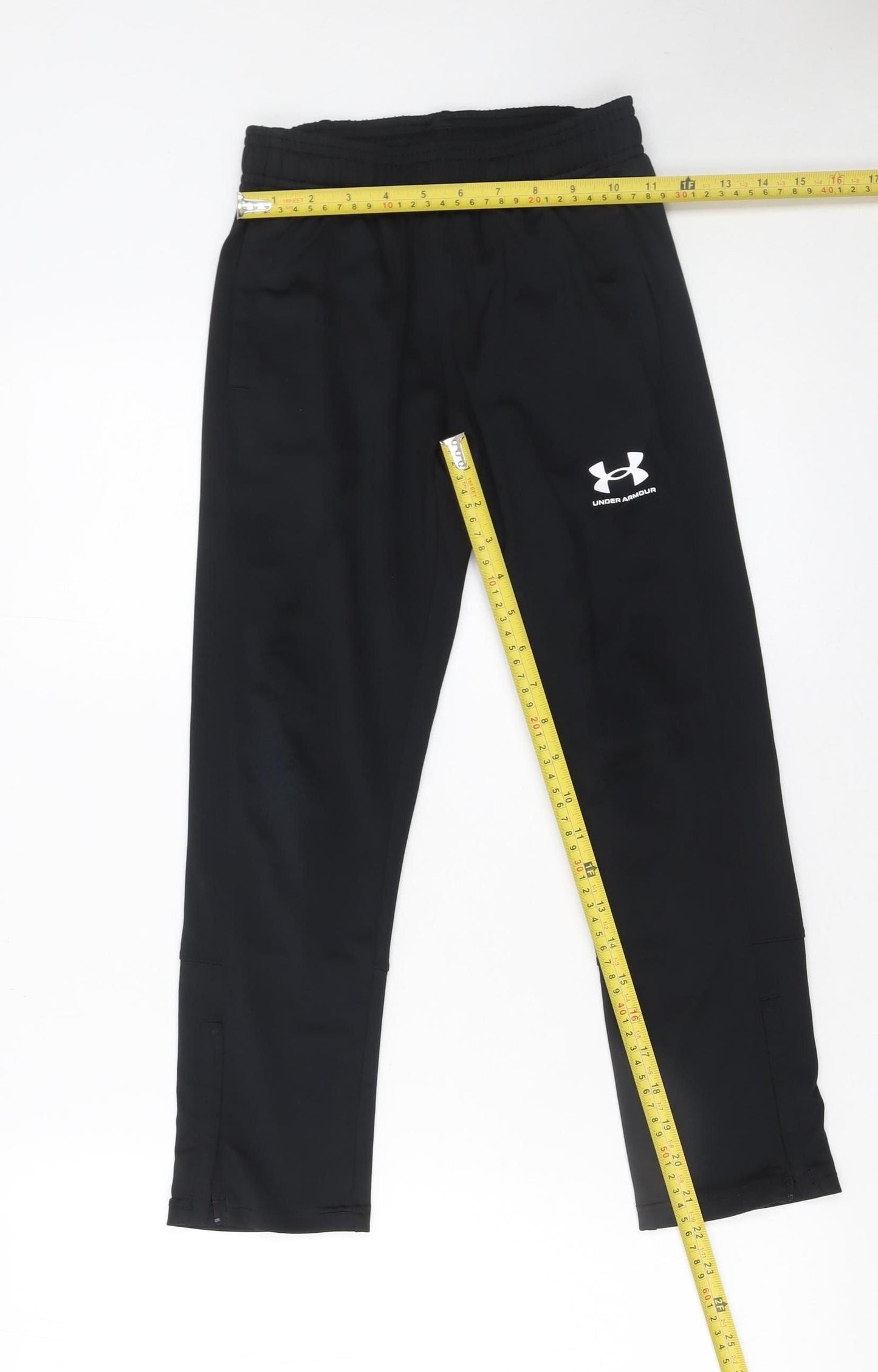 Under Armour Boys Black S Jogger Trousers with Elastic Waist and Pockets