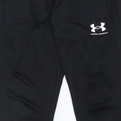 Under Armour Boys Black S Jogger Trousers with Elastic Waist and Pockets