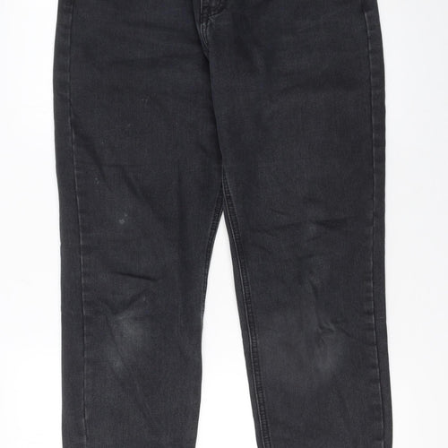 Missguided Womens Black Size 12 Regular Fit Ankle Jeans