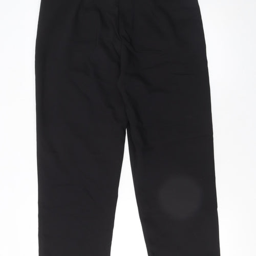 River Island Women’s Black Cropped Embellished Beaded Trousers Size 14