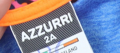 Azzurri Boys Blue 2 Years 1/4 Zip Graphic Print Sweatshirt