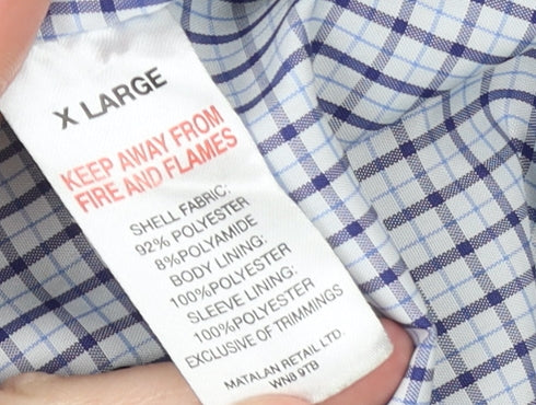 Easy Classics Men's Navy Blue XL Bomber Jacket Zip Polyester