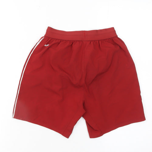 New Balance Boys Red LFC Athletic Football Shorts Size 9 Years