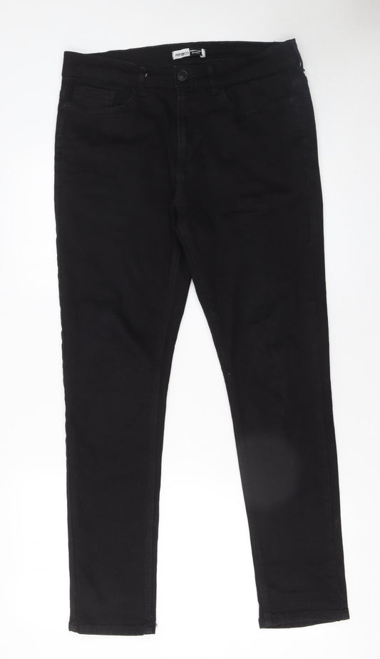 Pepco Men’s Black Slim Fit Jeans W32 L30 Denim Stretch