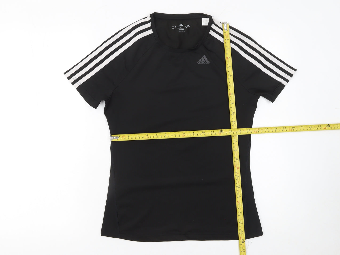 Adidas Womens Black Climalite Athletic Short Sleeve T-Shirt Size S