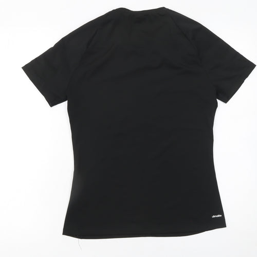 Adidas Womens Black Climalite Athletic Short Sleeve T-Shirt Size S