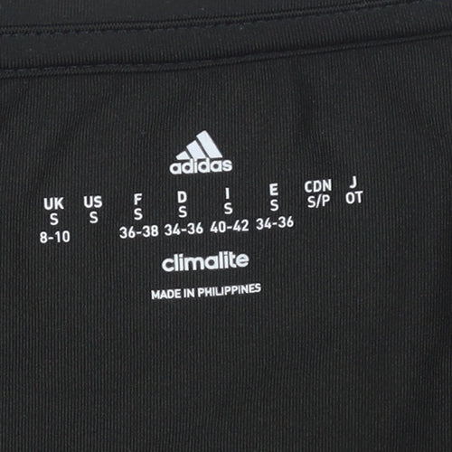 Adidas Womens Black Climalite Athletic Short Sleeve T-Shirt Size S