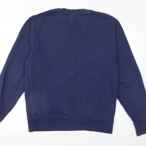 Nike Women's Blue Crew Neck Sweatshirt Small Graphic Print
