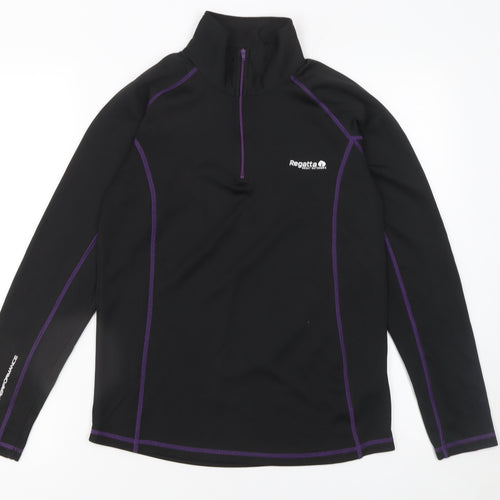 Regatta Women’s Black 1/4 Zip Xert Performance Sweatshirt UK 10