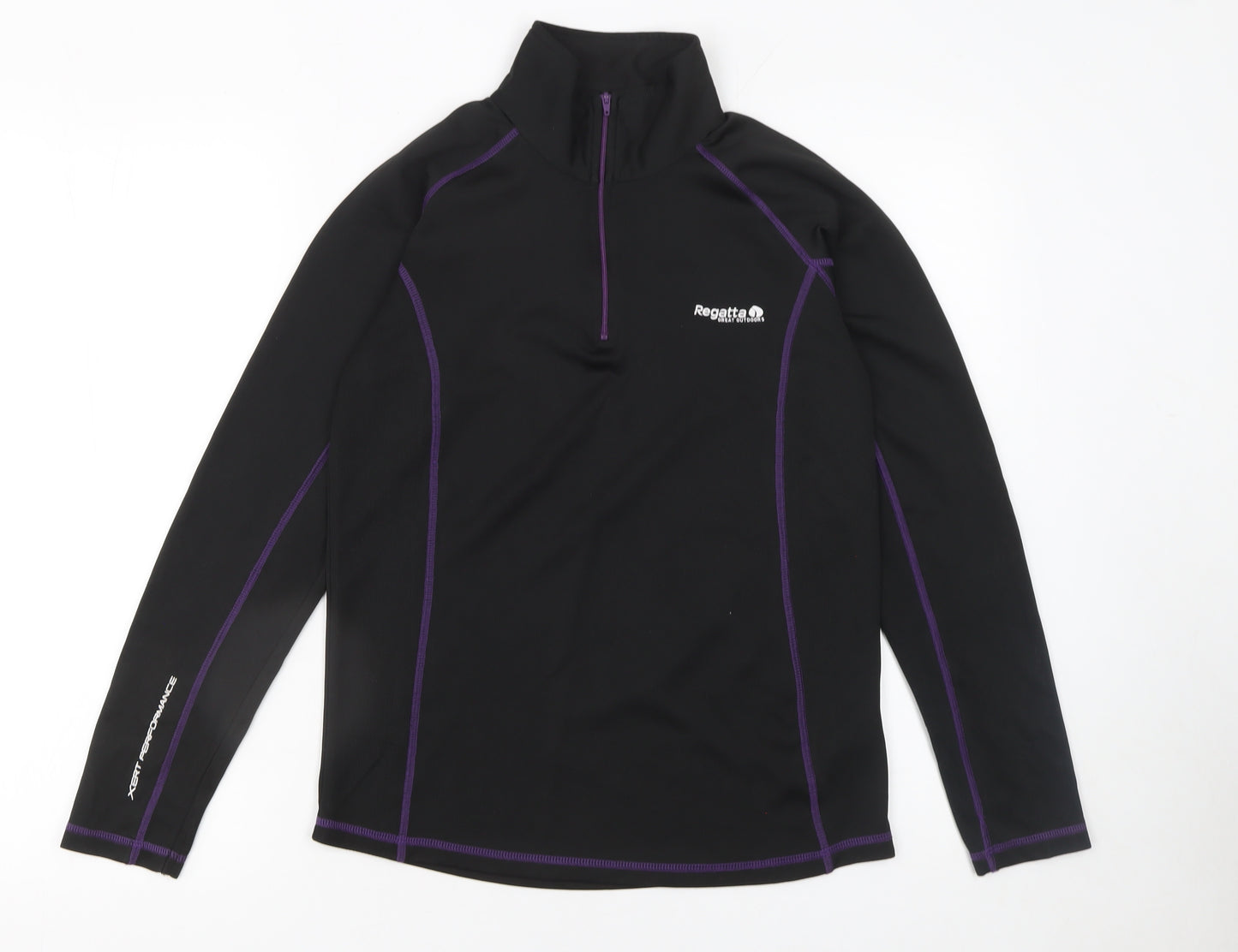 Regatta Women’s Black 1/4 Zip Xert Performance Sweatshirt UK 10