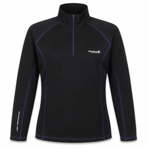 Regatta Women’s Black 1/4 Zip Xert Performance Sweatshirt UK 10