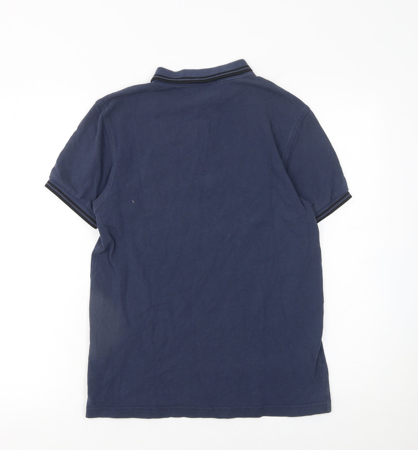 Fred Perry Men's Blue Slim Fit Cotton Polo Shirt Size S