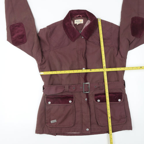 Regatta Womens Brown Belted Parka Jacket Size 16 Water Resistant
