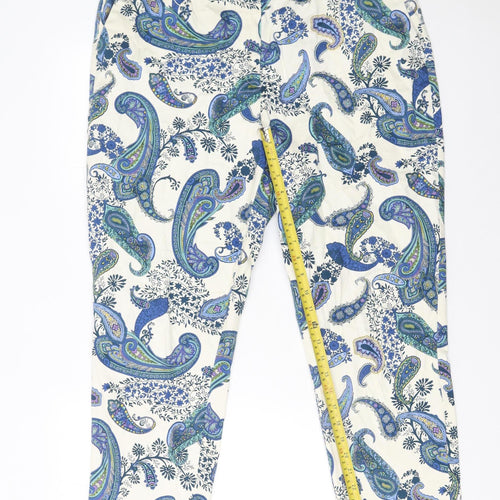 El Corte Inglés Woman Multicoloured Paisley Print Trousers Size 18