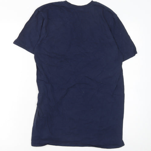 NFL Team Apparel Men's Blue Seattle Seahawks Cotton Graphic T-Shirt M