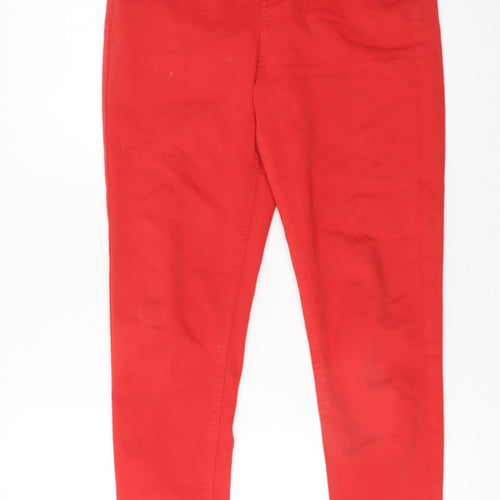 Marks and Spencer Women Red Size 10 Super Skinny Stretch Jeans