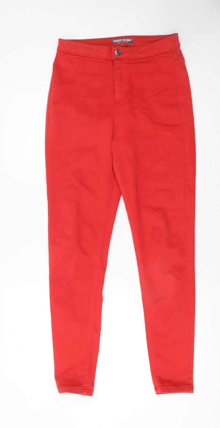 Marks and Spencer Women Red Size 10 Super Skinny Stretch Jeans