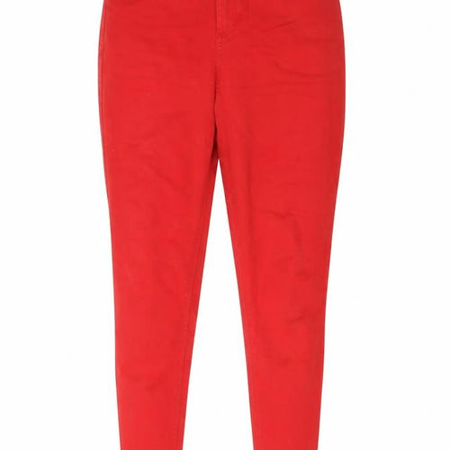 Marks and Spencer Women Red Size 10 Super Skinny Stretch Jeans