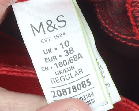 Marks and Spencer Women Red Size 10 Super Skinny Stretch Jeans