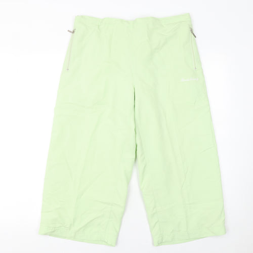 BackSwing Womens Green Size 14 Cargo Wide-Leg Sports Trousers