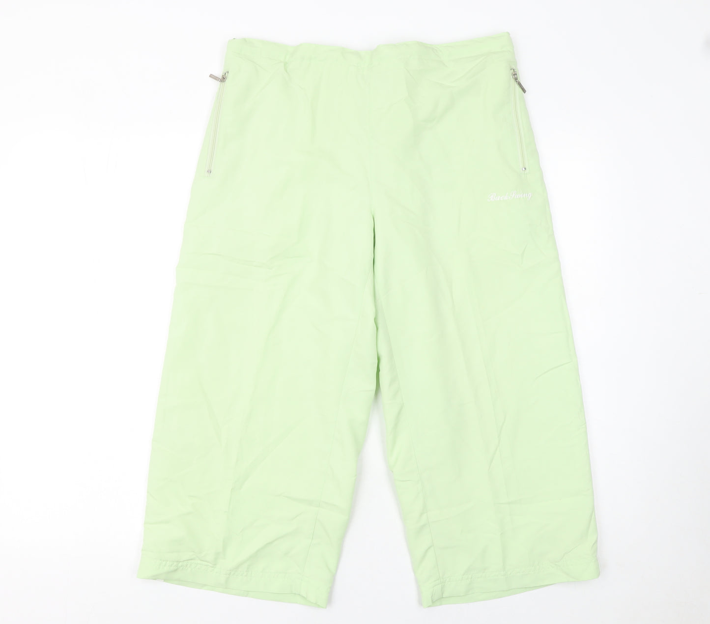 BackSwing Womens Green Size 14 Cargo Wide-Leg Sports Trousers