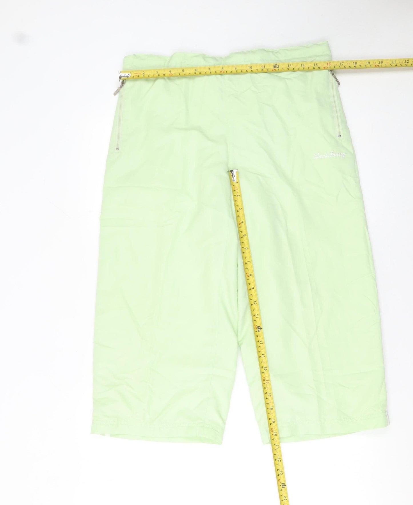BackSwing Womens Green Size 14 Cargo Wide-Leg Sports Trousers