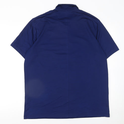 Nike Men's Blue Dri-Fit Polo Shirt Size L Regular Fit