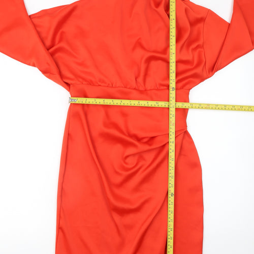 ASOS DESIGN Women’s Red One Shoulder Bodycon Party Dress Size 10