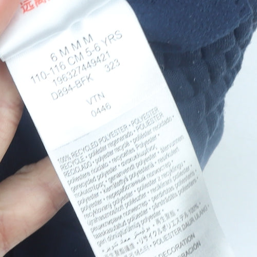 Converse Boys Blue Jogger Sweatpants 5-6 Years Fleece Elastic Waist