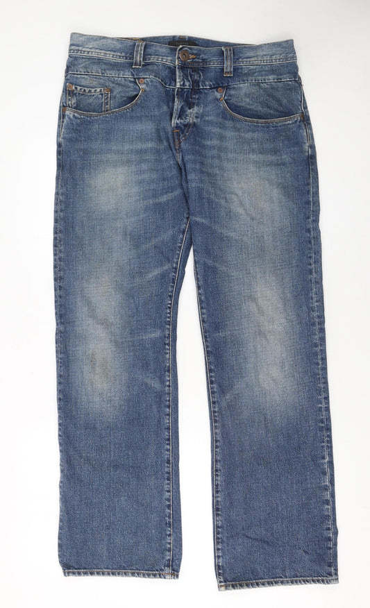 Firetrap Men's Blue Straight Leg Regular Fit Jeans W32 L30