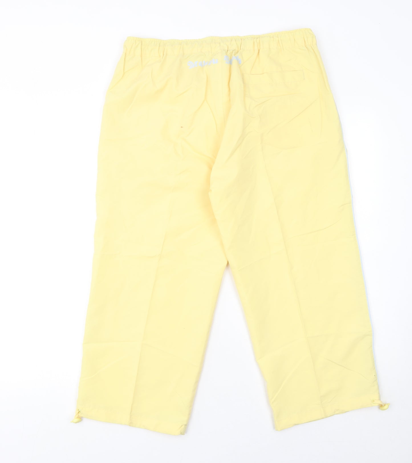 Mystify Women's Yellow Jogger Trousers M Elastic Waist Casual