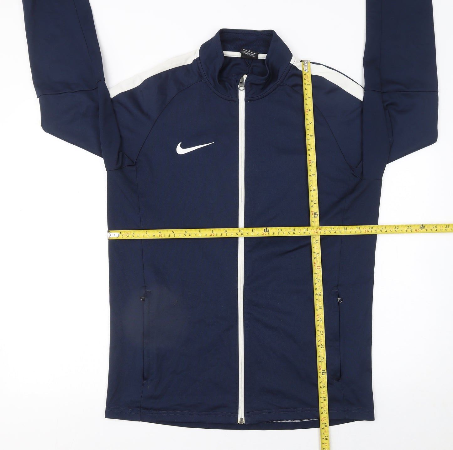 Nike Men's Blue Dri-FIT Track Jacket Size L Full Zip Athletic