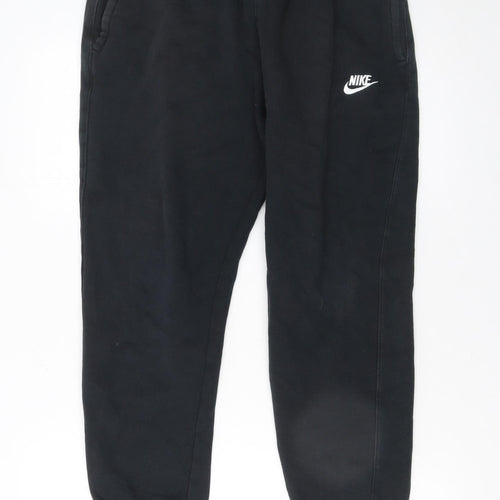 Nike Men's Black Jogger Sweatpants M Regular Fit Fleece Trousers