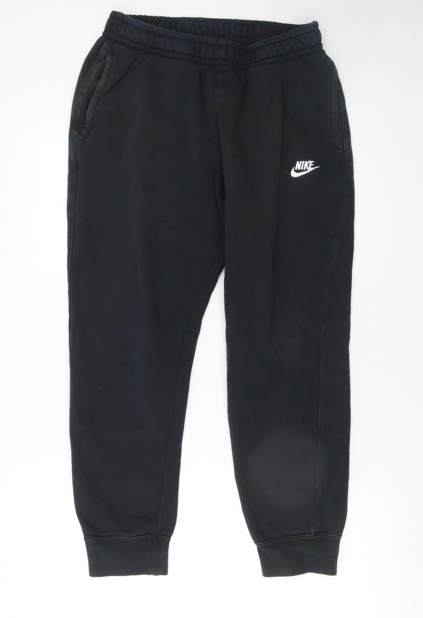 Nike Men's Black Jogger Sweatpants M Regular Fit Fleece Trousers