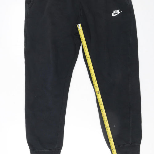 Nike Men's Black Jogger Sweatpants M Regular Fit Fleece Trousers