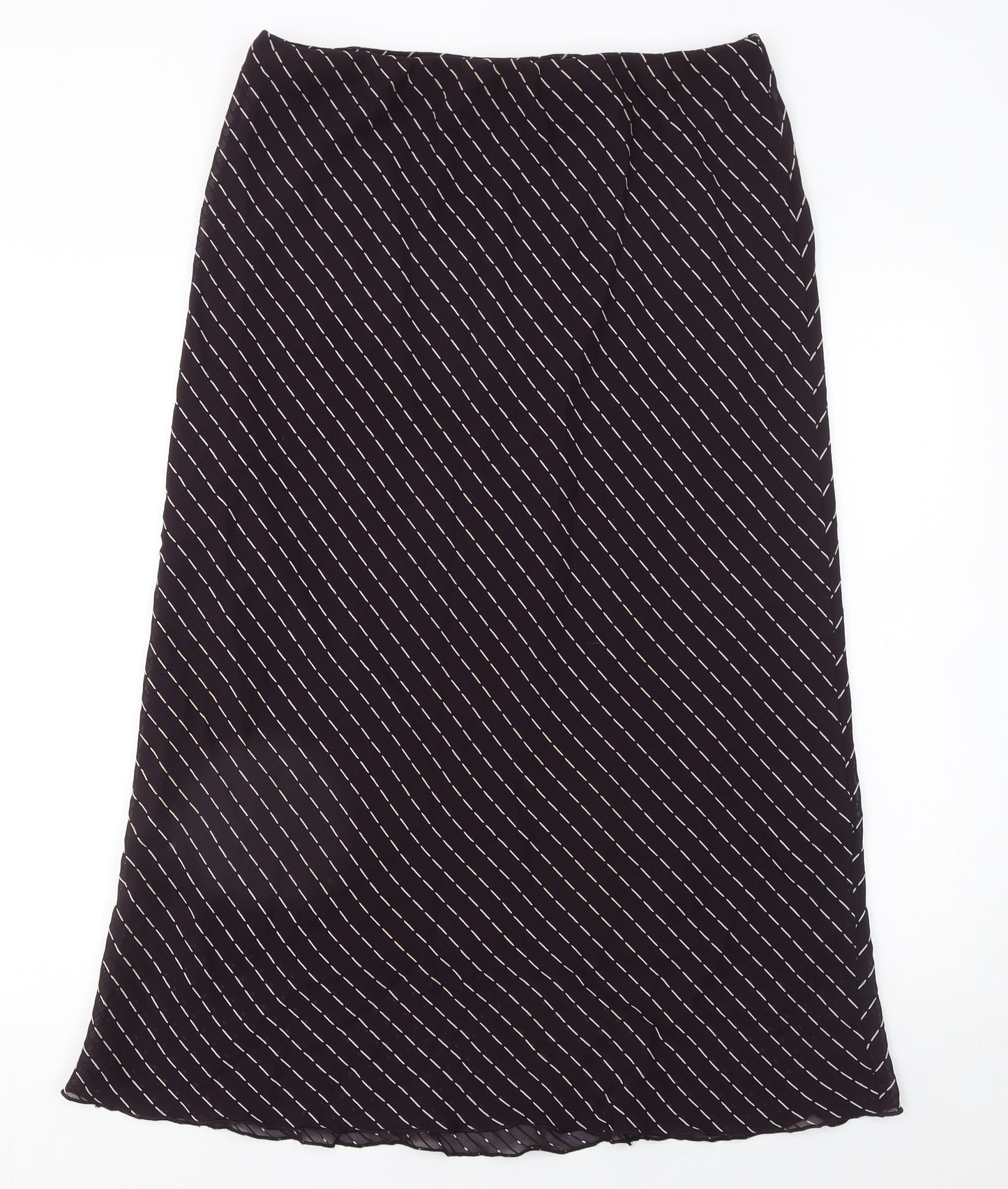 Modern Trend Dublin Womens Black Midi Pencil Skirt Size 16 Polyester