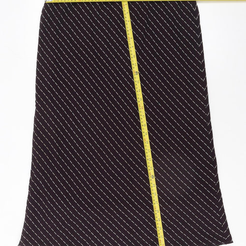 Modern Trend Dublin Womens Black Midi Pencil Skirt Size 16 Polyester