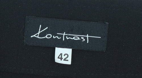 Kontrast Women Black Long Sleeve Button Blouse Size 14