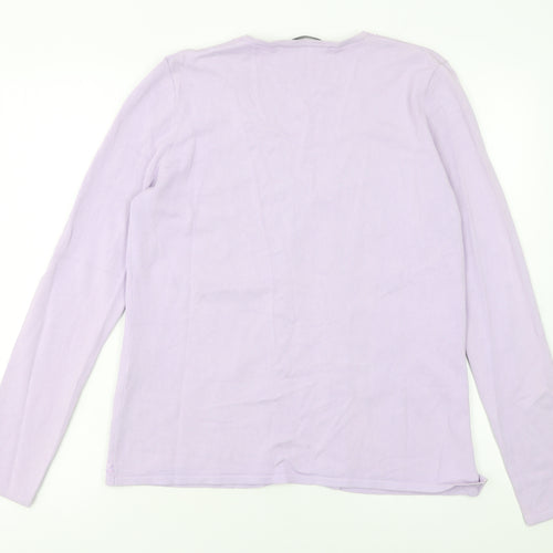 Windsmoor Womens Purple Embellished Viscose Cardigan Size S