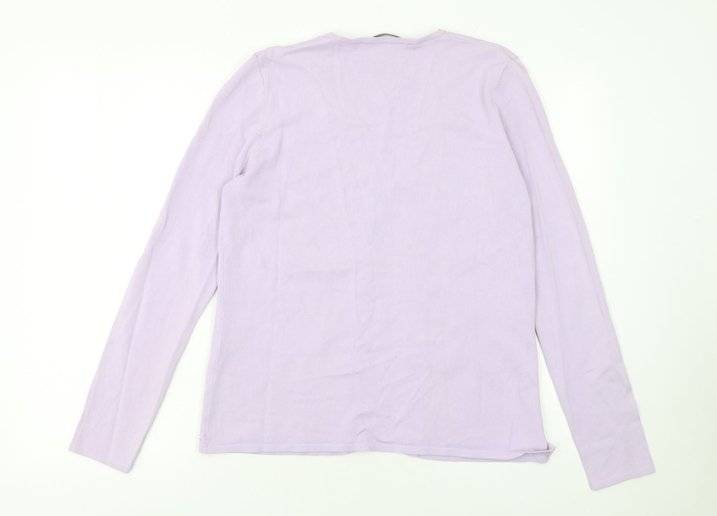 Windsmoor Womens Purple Embellished Viscose Cardigan Size S