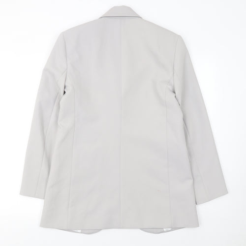 Zara Women’s Grey XS Single-Breasted Blazer Jacket