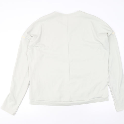 Adidas Women’s White Climalite Running Top XL Long Sleeve Sports Tee