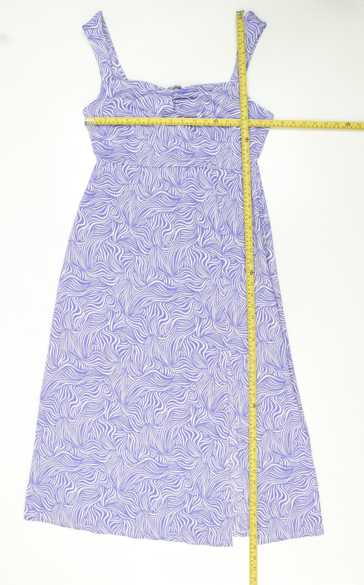 Dorothy Perkins Women Purple Midi A-Line Dress Size 12