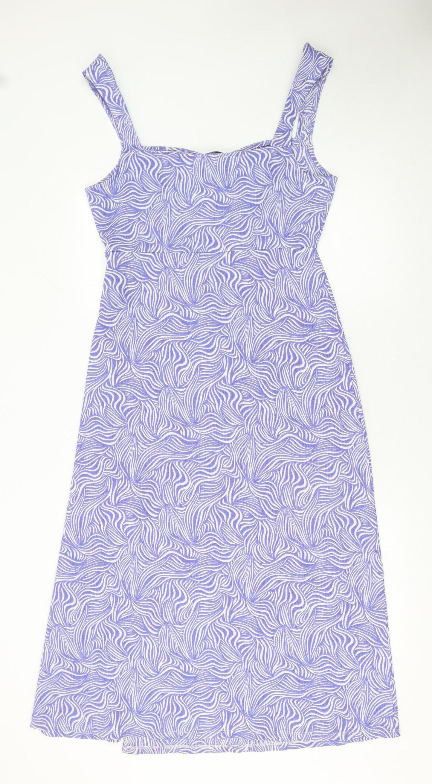 Dorothy Perkins Women Purple Midi A-Line Dress Size 12