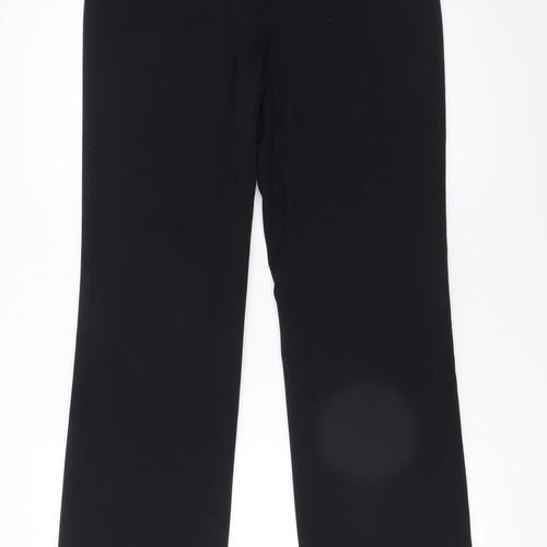 Marks and Spencer Women's Black Size 8 Straight Leg Dress Trousers