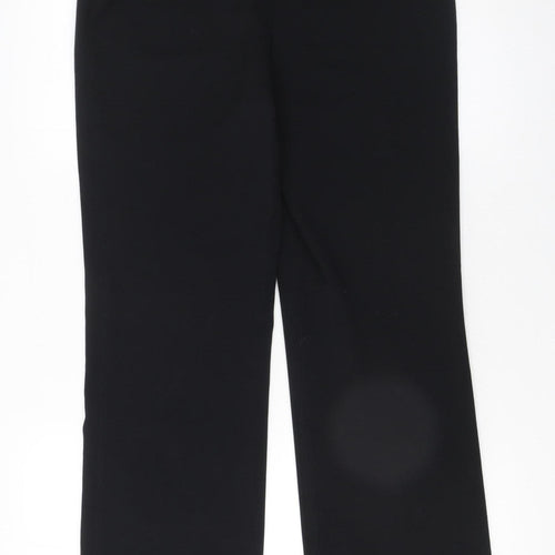 Marks and Spencer Women's Black Size 8 Straight Leg Dress Trousers