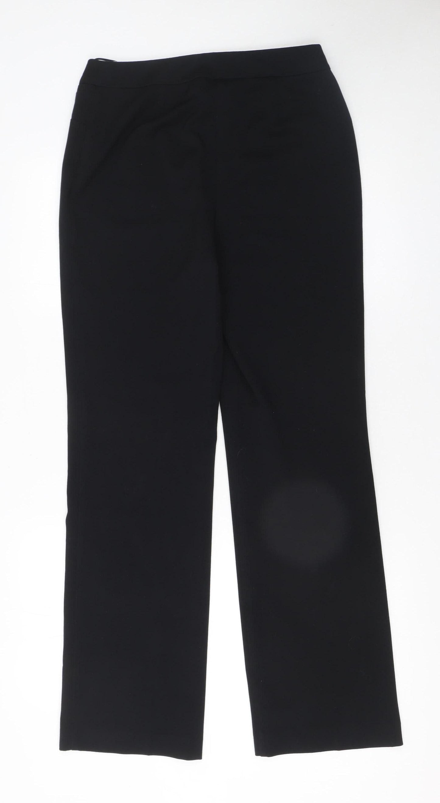 Marks and Spencer Women's Black Size 8 Straight Leg Dress Trousers