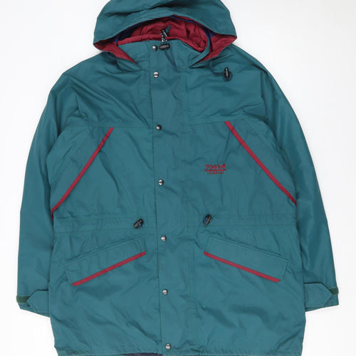 TOG 24 Men’s Green Waterproof Hooded Parka Jacket Size L