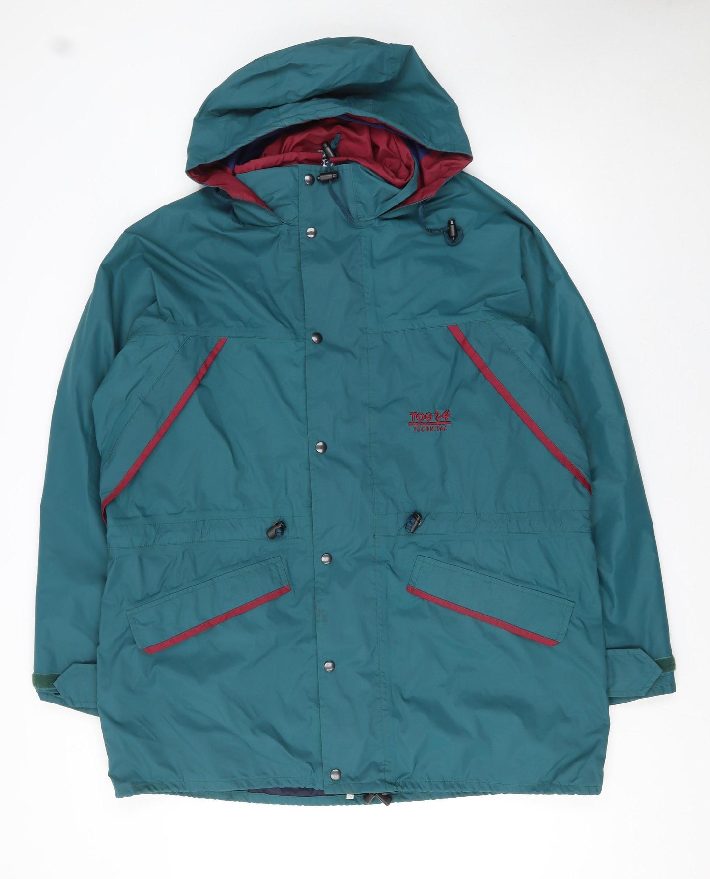 TOG 24 Men’s Green Waterproof Hooded Parka Jacket Size L